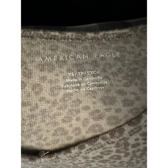 American Eagle Super Soft oversized leopard longsleeve - Picture 4 of 5